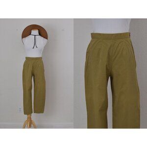 Lightweight Ochre Ankle Pants by umberto‎ angri  italia  | 28 waist